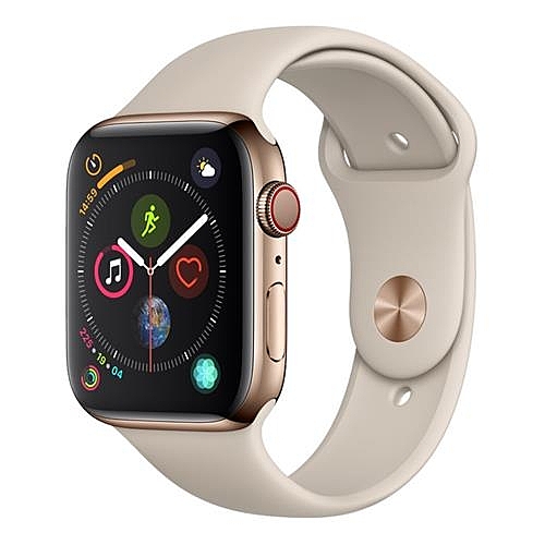 Apple Watch Series 4 (GPS + 行動網路)，44 公釐金色