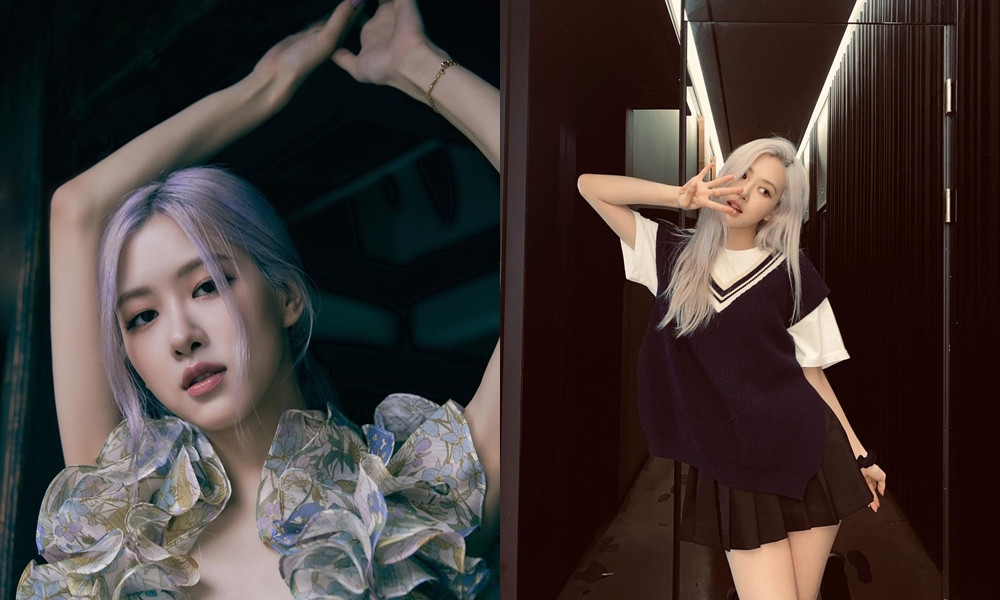 BLACKPINK Rosé經典髮型3：柔霧紫