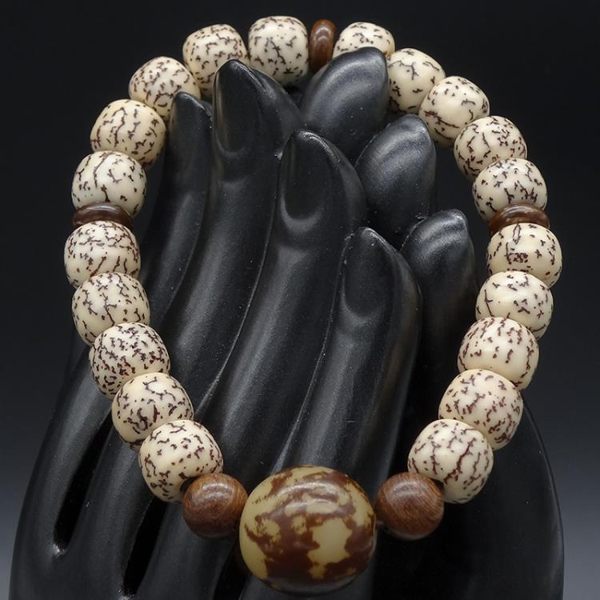 佛像手鏈 佛珠手鏈男女款天然金線血絲菩提子手串原籽高密度文玩念珠【快速出貨】