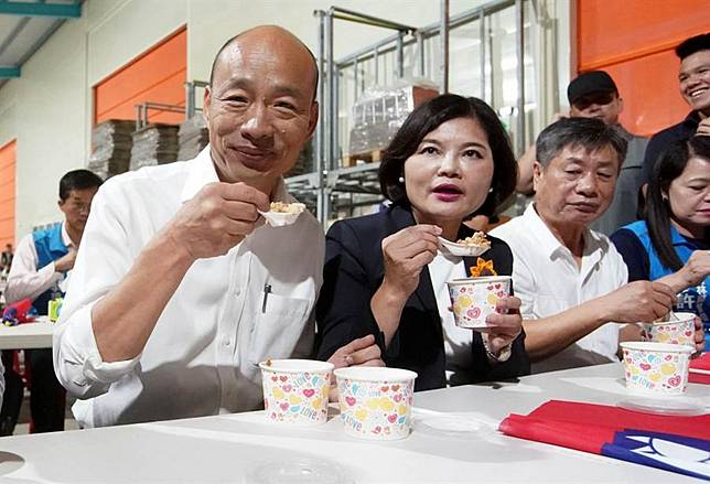 品嘗越光米滷肉飯 韓國瑜：請大家用選票改變未來
