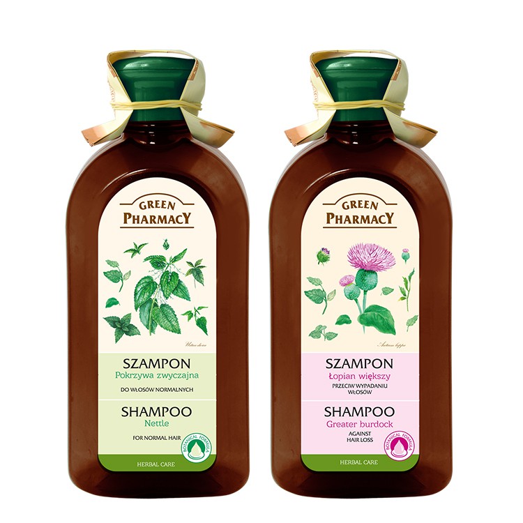 Green Pharmacy 草本肌曜 夏日洗髮組合 刺蕁麻洗髮露350ML(一般)+牛蒡洗髮露350ML(強健)