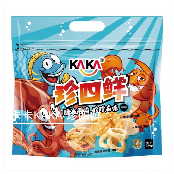 【傑憶食品】卡卡KAKA 珍四鮮 120g