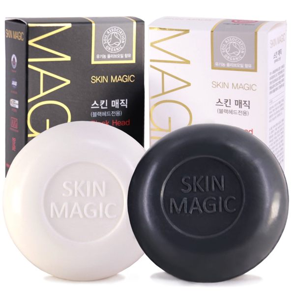 ✿現貨 快速出貨✿【小麥購物】Skin Magic 黑頭粉刺滅除皂 紅蔘竹炭皂 黃金黑頭粉刺皂 香皂【S014】