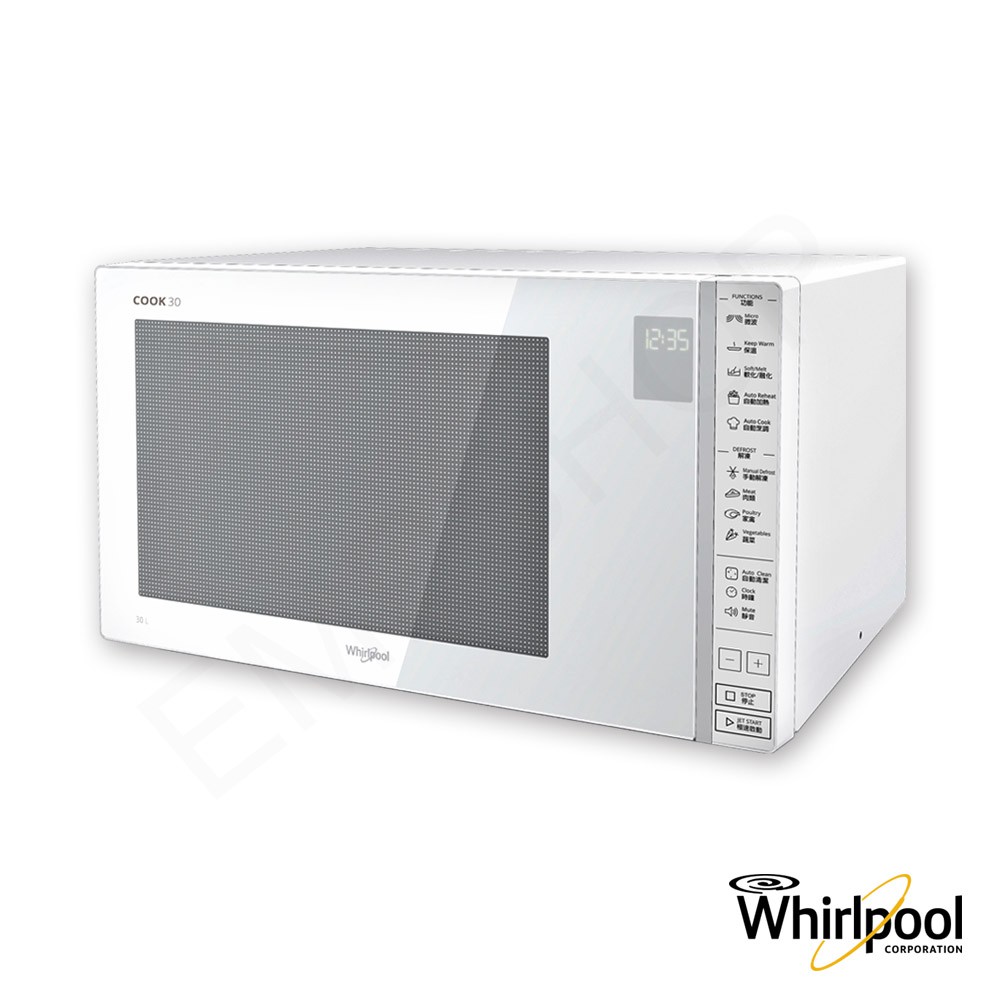 【惠而浦Whirlpool】30L微電腦微波爐 MWG030EW【送！3段磨刀神器】