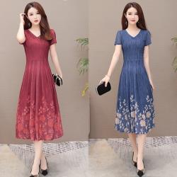 韓國K.W. (預購) 年度精選甜美樂活印花洋裝