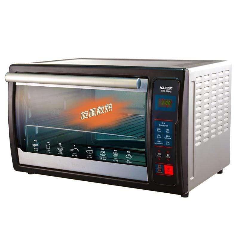 產品特色 28公升容量桌上型烤箱，大容量空間可烘烤12吋比薩。 LCD電子螢幕操作面板，可精準設定理想的溫度與時間。 304不銹鋼發熱管堅固耐用，加熱溫度更均勻，符合專業級食物料理需求。 單獨發酵功能