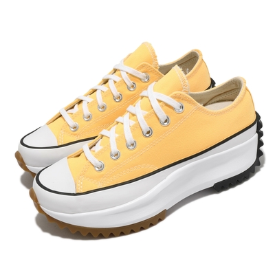 Converse 休閒鞋 Run Star Hike 穿搭 女鞋 厚底 增高 舒適 帆布 球鞋 簡約 黃 白 170778C