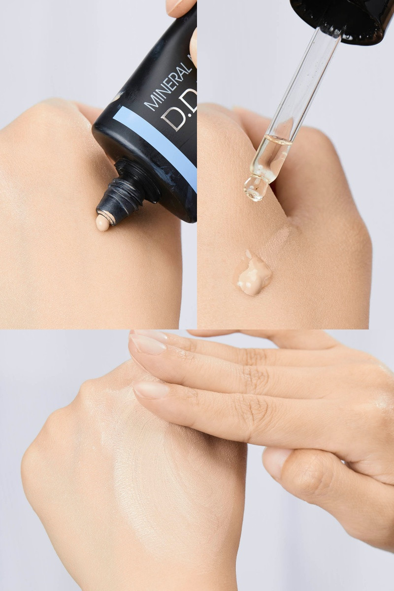 保養油 使用秘訣4：底妝粉底+1滴