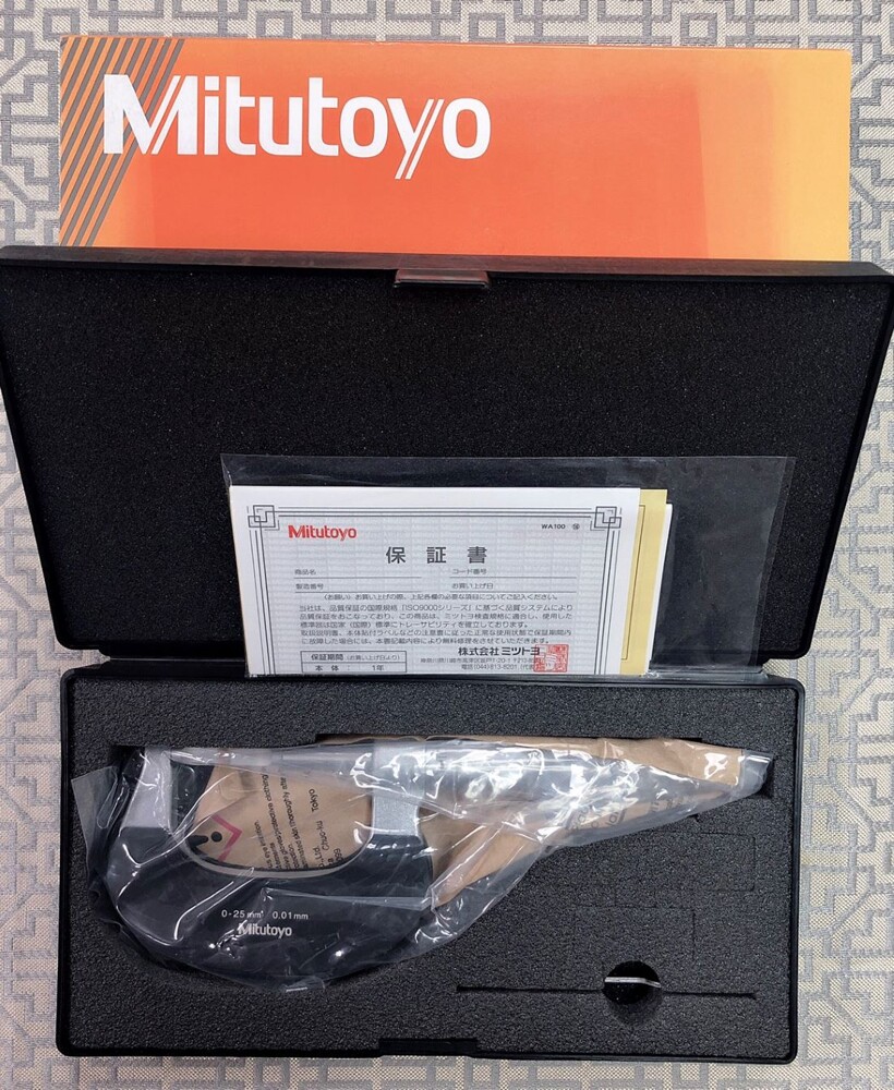 【卡尺專家】日本Mitutoyo三豐 薄片式分厘卡 122-101 0-25mm