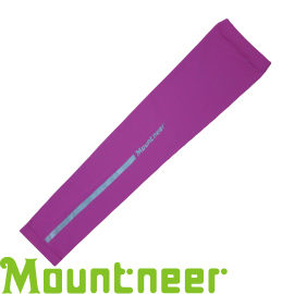【Mountneer 山林 中性 抗UV反光袖套 紫紅】 11K99/防曬袖套/防曬手套/自行車/機車★滿額送