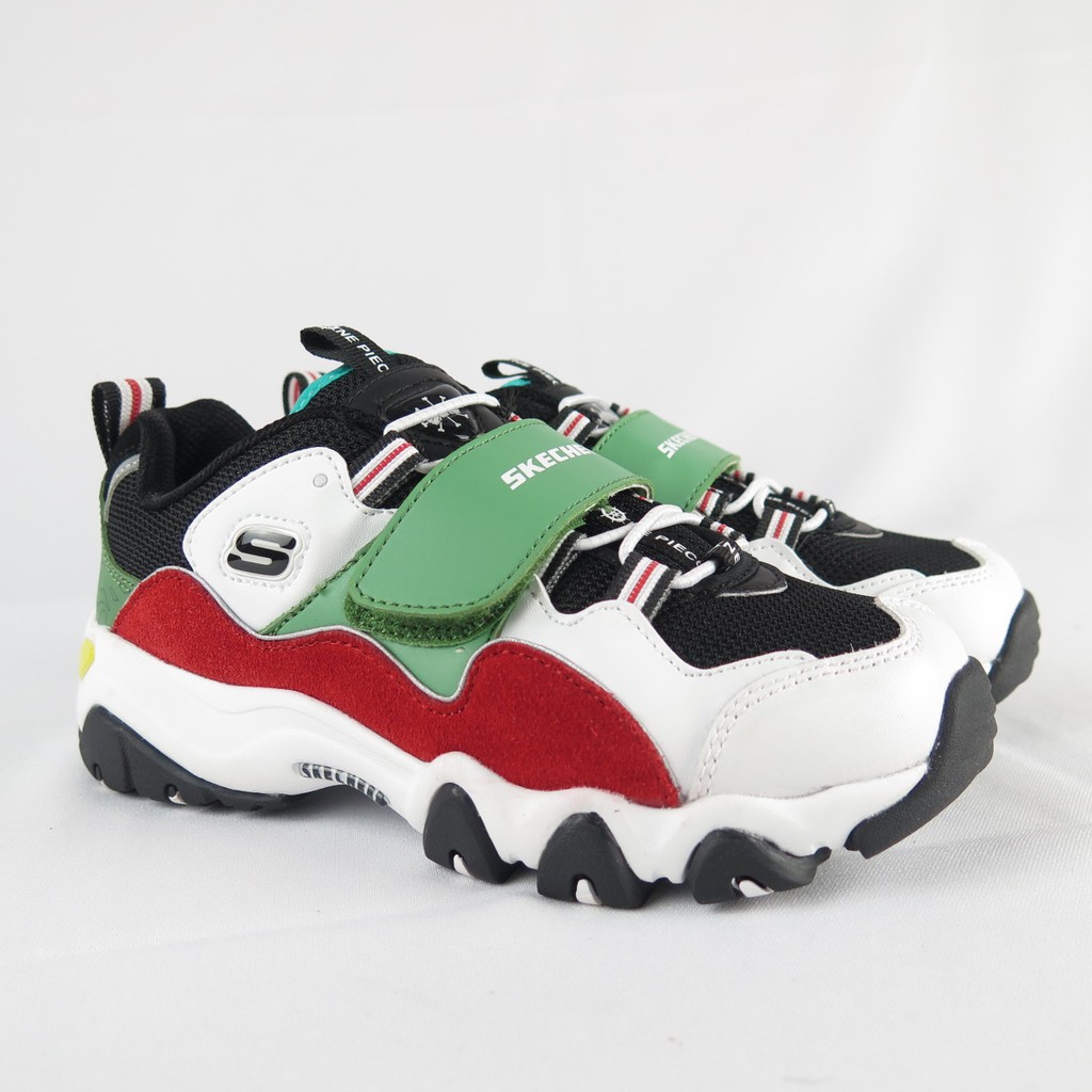 Skechers D LITES-ONE PIECE聯名海賊王 664211LWMLT中童 黑鬍子【iSport愛運動】