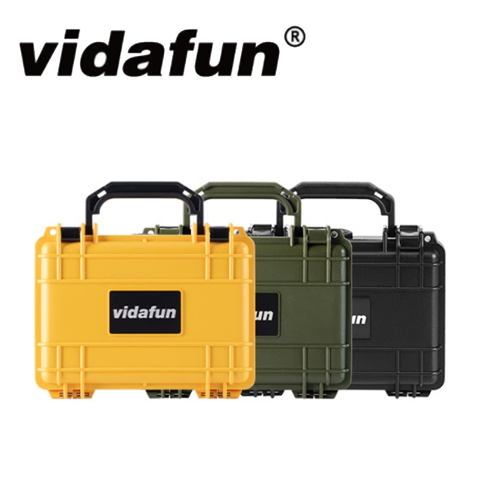 Vidafun V07 防水 耐撞 提把 收納盒 氣密箱 台灣設計研發品牌●尺寸 21x16.7x9cm●防塵防水●保護物品安全●防滑耐重提把●防水氣密洩壓閥●大小可收進包包●經典簡約 輕巧方便●易開