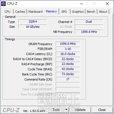 將記憶體時脈設定為DDR4-3200時，MAG X570 TOMAHAWK WIFI主機板自行選擇 18-22-22-42時序。 ▲ 在CPU-Z處理器效能測試中，單執行緒可達 522.0分，多執行緒則是有8060.6分。