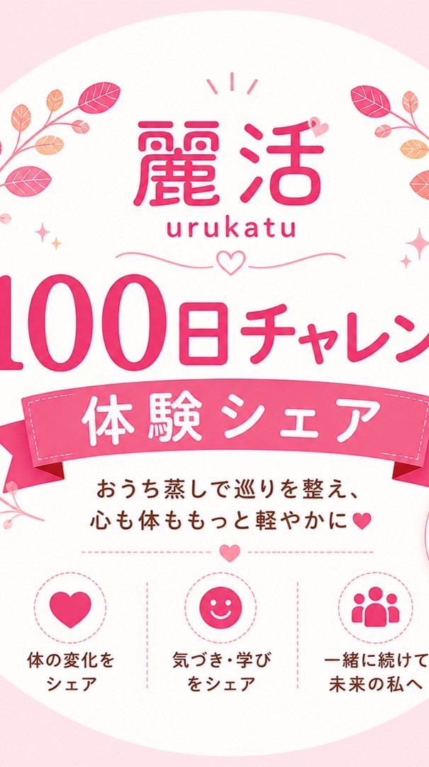 麗活100日チャレンジ体験シェア