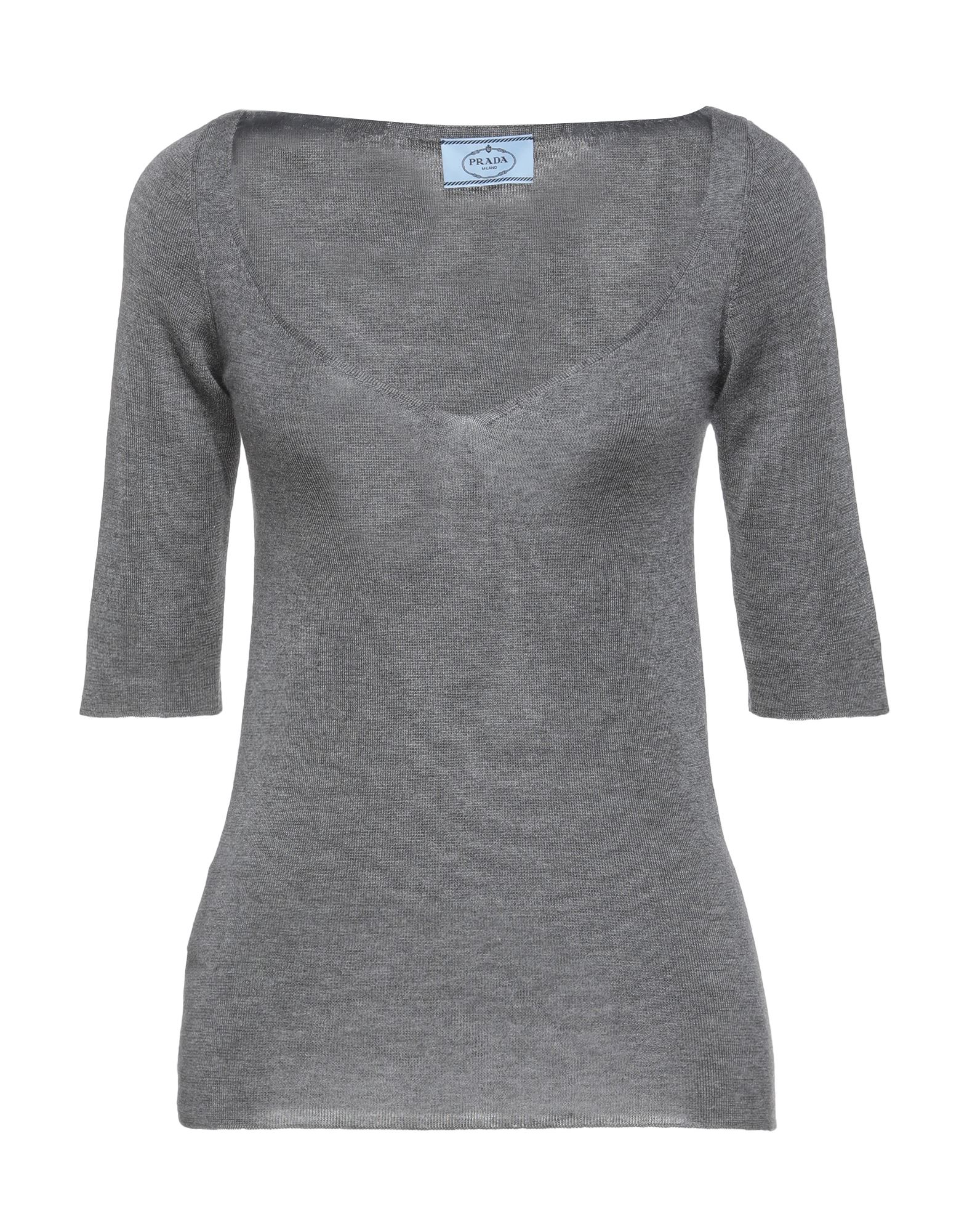 knitted, mélange, no appliqués, lightweight knit, v-neck, solid color, short sleeves, no pockets.