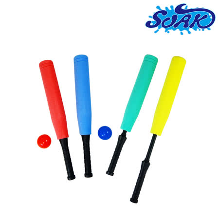 四種顏色 內容物：球棒1支、球1顆 材質：外膜-PE /內管-樹脂/球-PE 尺寸：60x8cm