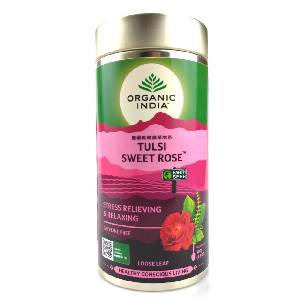 100克聖羅勒甜玫瑰花茶 Tulsi Sweet Rose