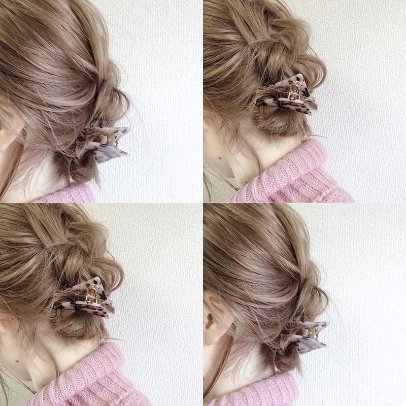 最新 編み込み お団子スタイル オシャレなアレンジがセルフでできる写真解説付き