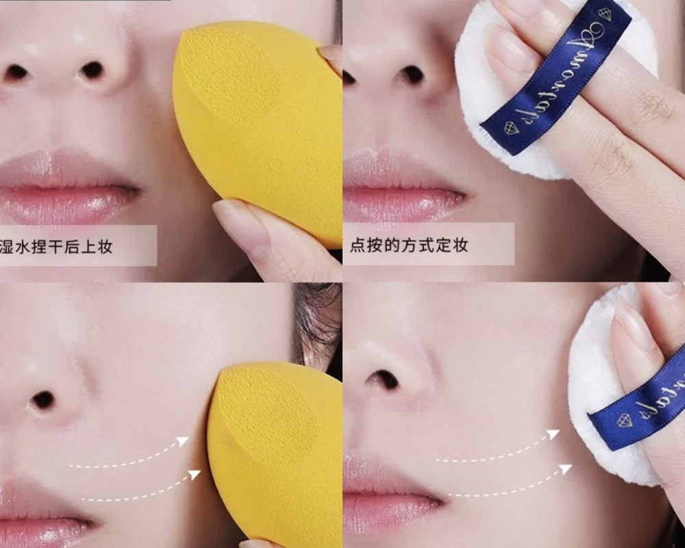 浮粉、卡粉正確解法3：按壓、輕拍上妝