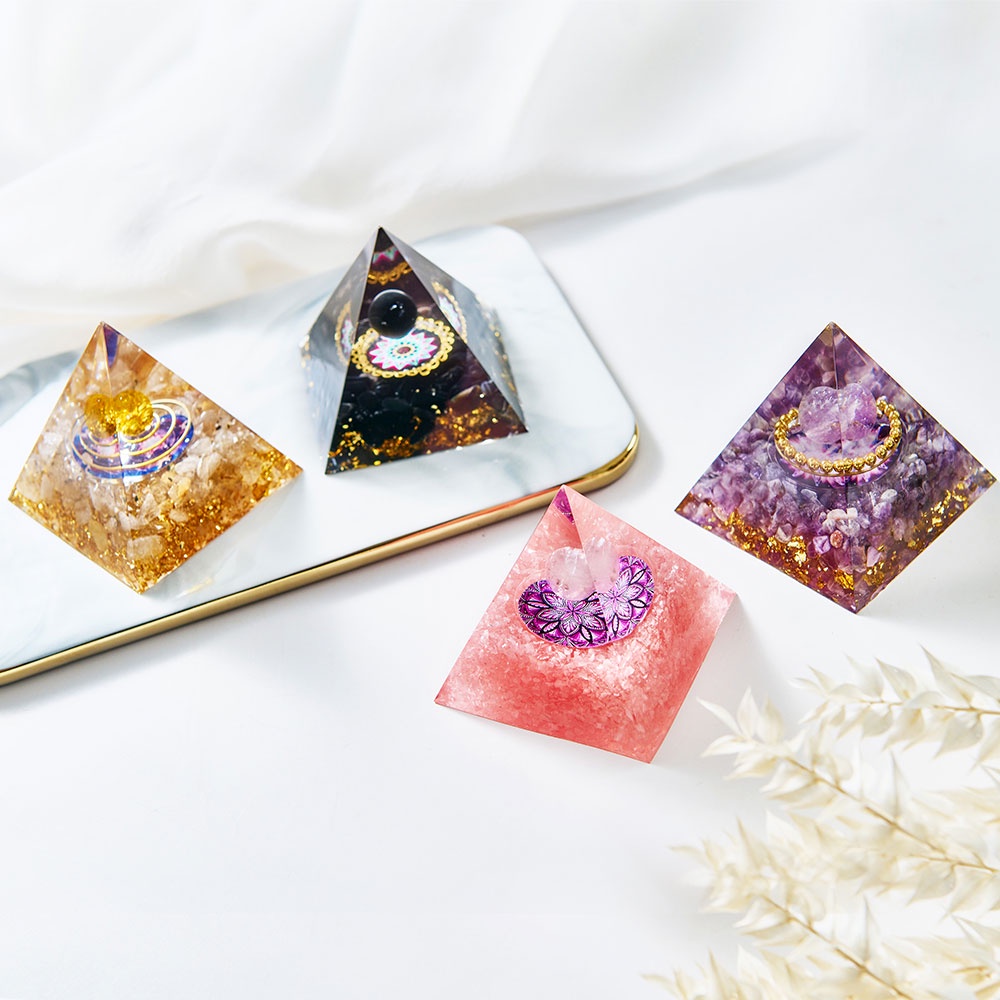 奧罡能量金字塔4色任選《含開光》│Orgonite聚焦你的意念│正偏財運、事業運、聚財招財、戀愛運、貴人運、防小人│脈輪