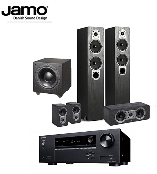 TX-SR383 支援4K擴大機組合+nS426HCS3 5聲道喇叭+nSUB 210重低音喇叭