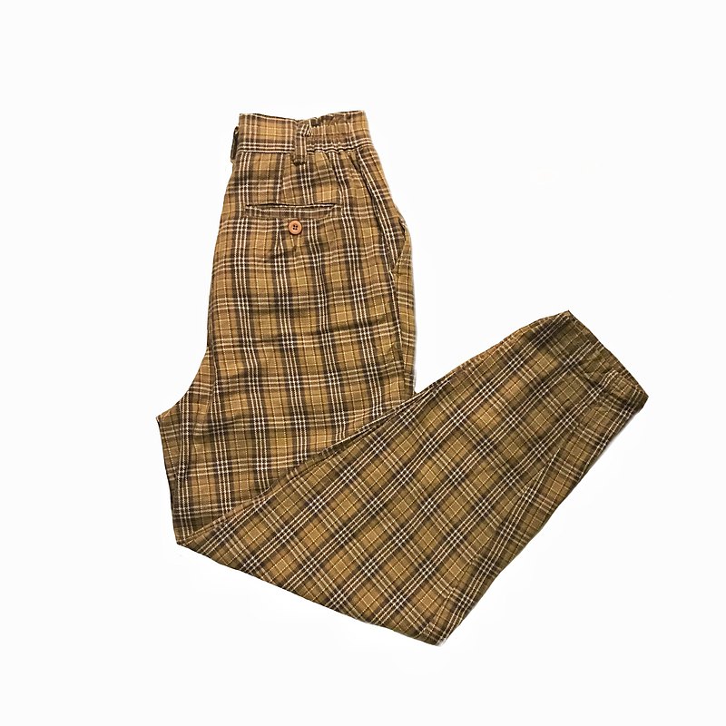 Vintage Japan Plaid Pants 古著日本格紋褲