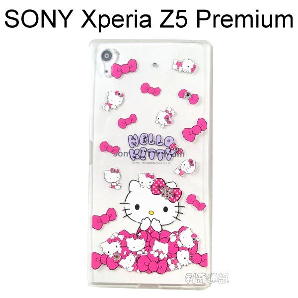 Hello Kitty 彩鑽透明軟殼 [夢幻] SONY Xperia Z5 Premium E6853【三麗鷗正版授權】