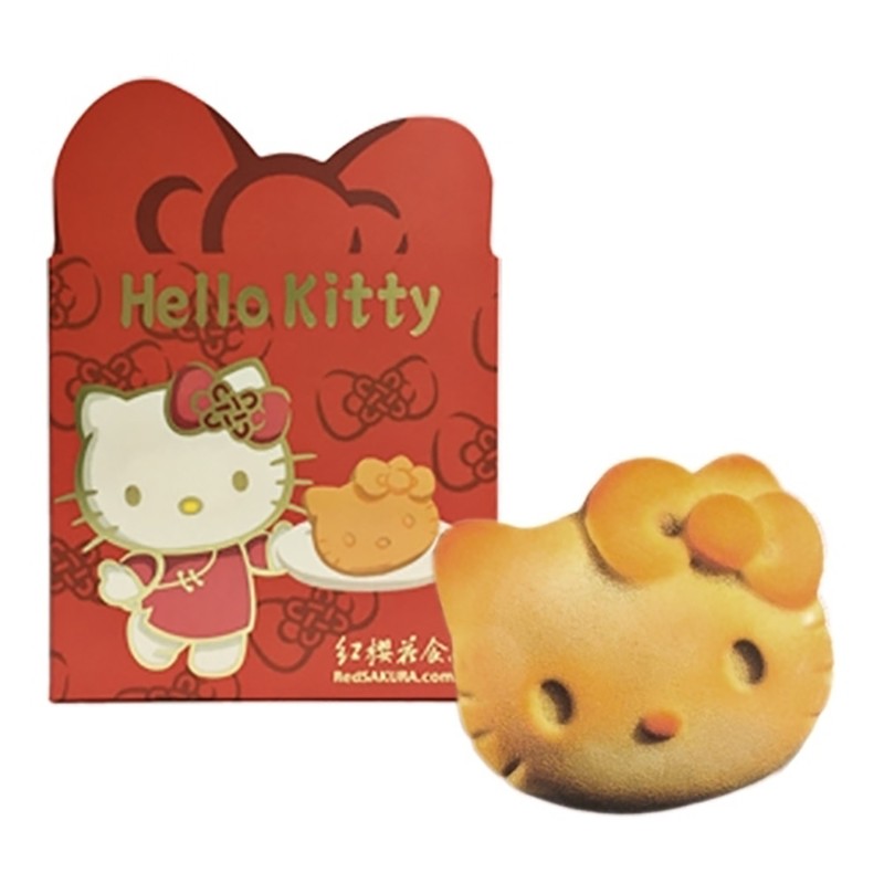 【紅櫻花】Hello Kitty燒菓子-紅豆麻糬