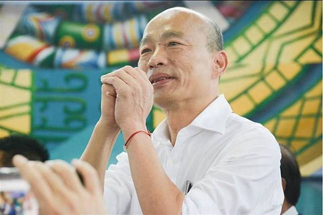 國民黨總統參選人韓國瑜16日展開環島之旅，首站從屏東開始，到來義鄉參加固本會報。（林宏聰攝）