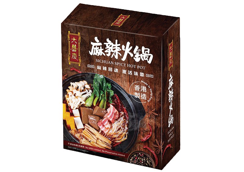 - 香港製造 - 不添加防腐劑、味精 - 正宗麻辣火鍋湯底 激活味蕾 - 濃醇醬料油而不膩 香辣帶勁 - 產品內附送豆皮段、粿條及香料包