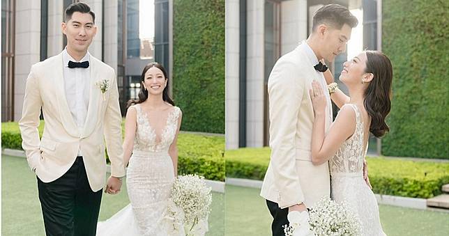 摯友高以翔驟逝！毛加恩強忍悲痛完婚　甜牽老婆證婚照曝光　
