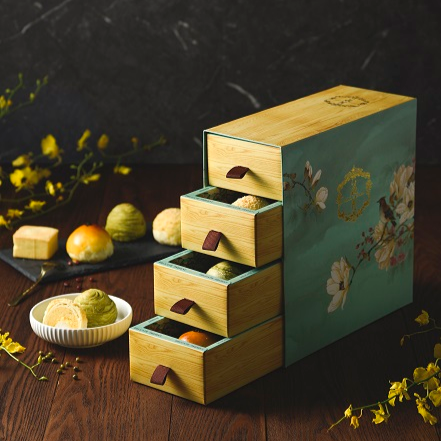 花月禮盒【紅豆蛋黃麻糬酥】中秋限定熱賣口味