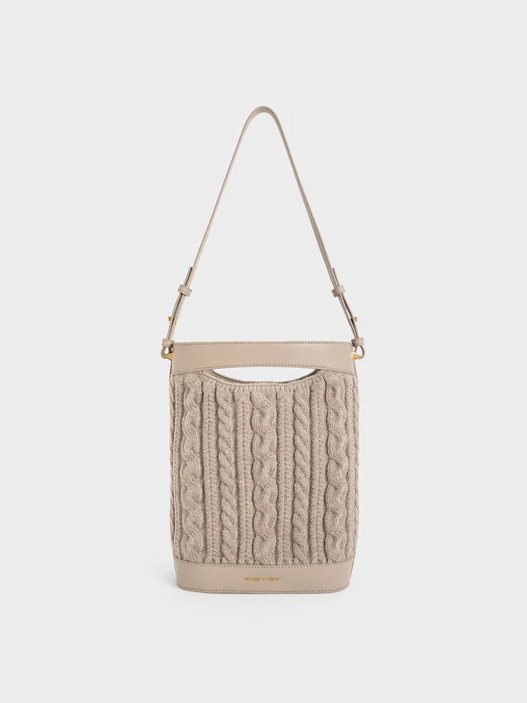 Apolline 麻花編織水桶包