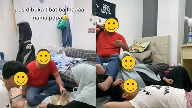 Orang Tua Grebek Kamar Kos Anak. (TikTok)