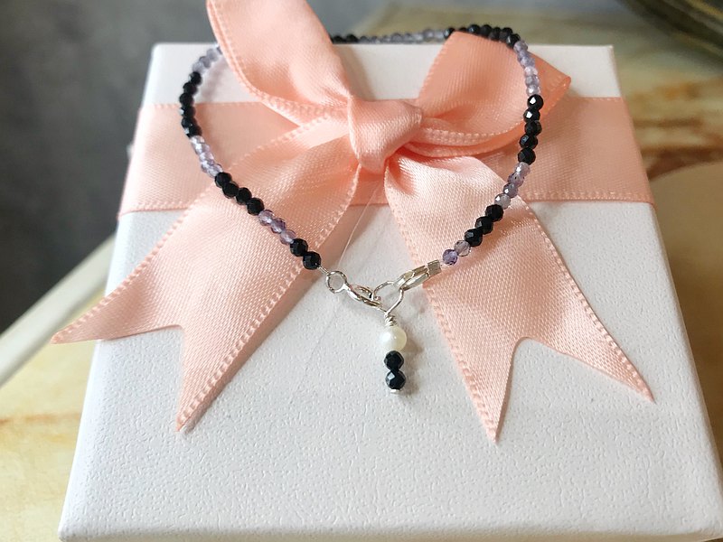 輕·珠寶.飾品之一款式- 黑曜石 、堇青石、珍珠