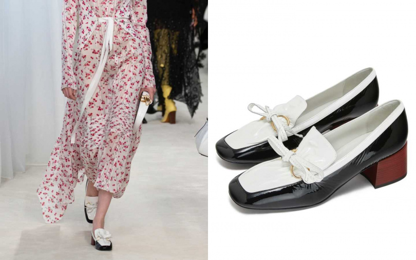 俐落的切割線條讓腿部視覺也能延伸。LOEWE Loafer／價格未定（圖／品牌提供）