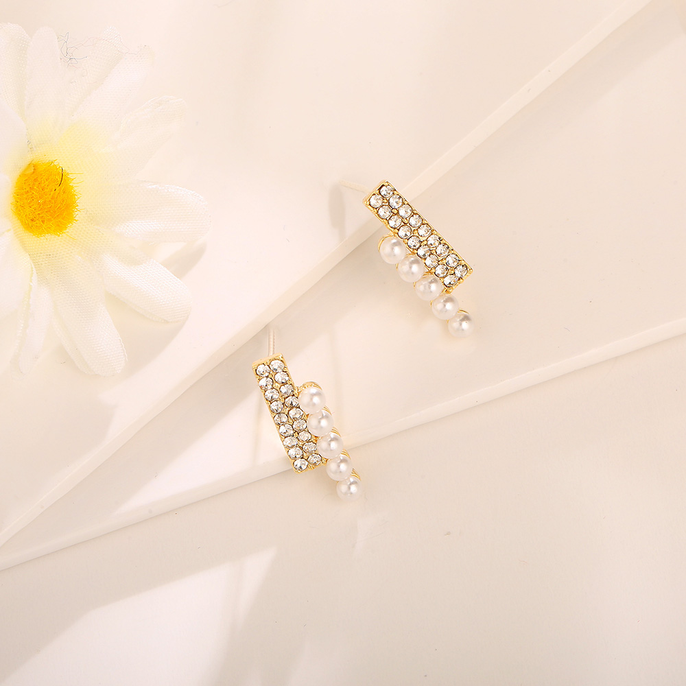 獅子座：花田囍飾 排鑽珍珠耳環