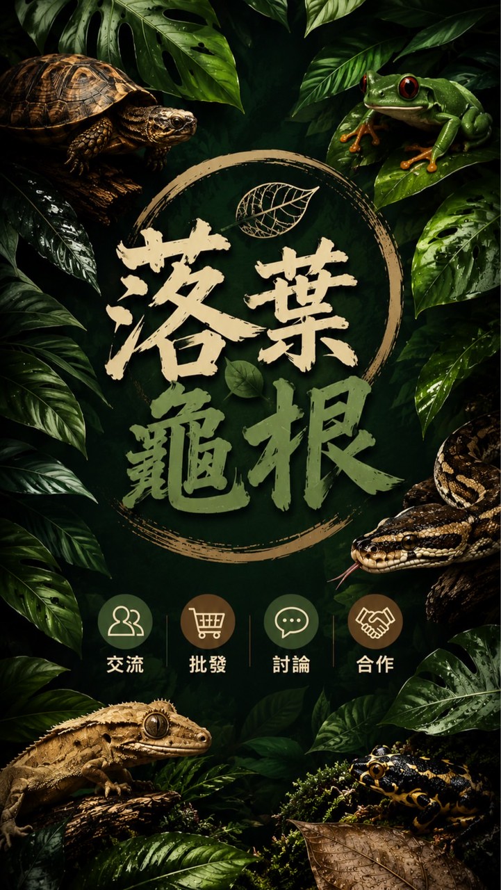 落葉龜根｜陸龜🐢兩棲爬蟲爬寵交流批發