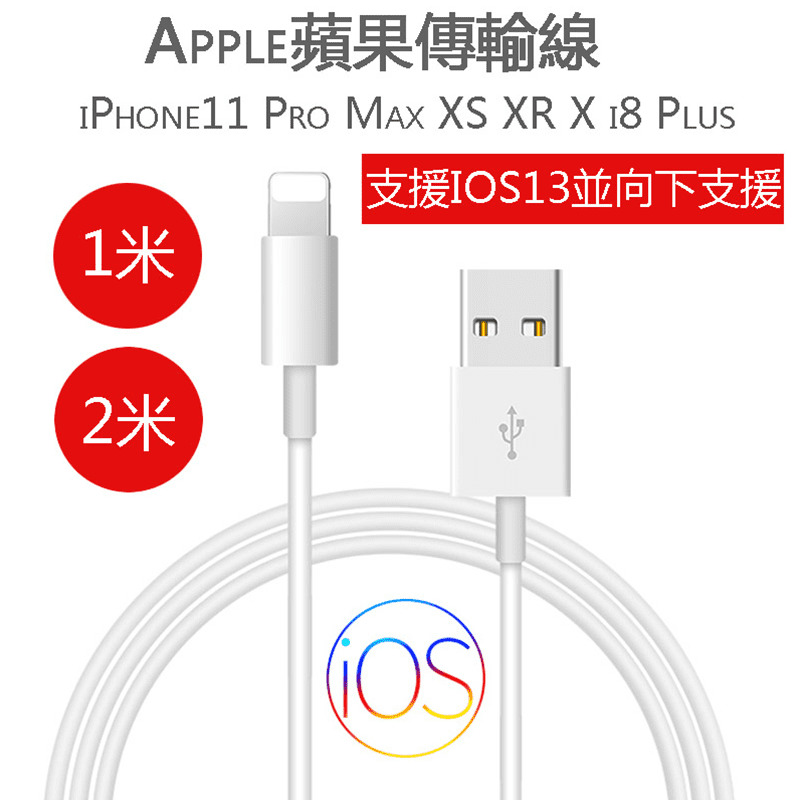 最高規iPhone充電傳輸線 經過蘋果MFI認證，相容IOS系統。正反隨意拔插，經久耐用，傳輸充電穩定快速安全，長度100CM/200CM 任選！