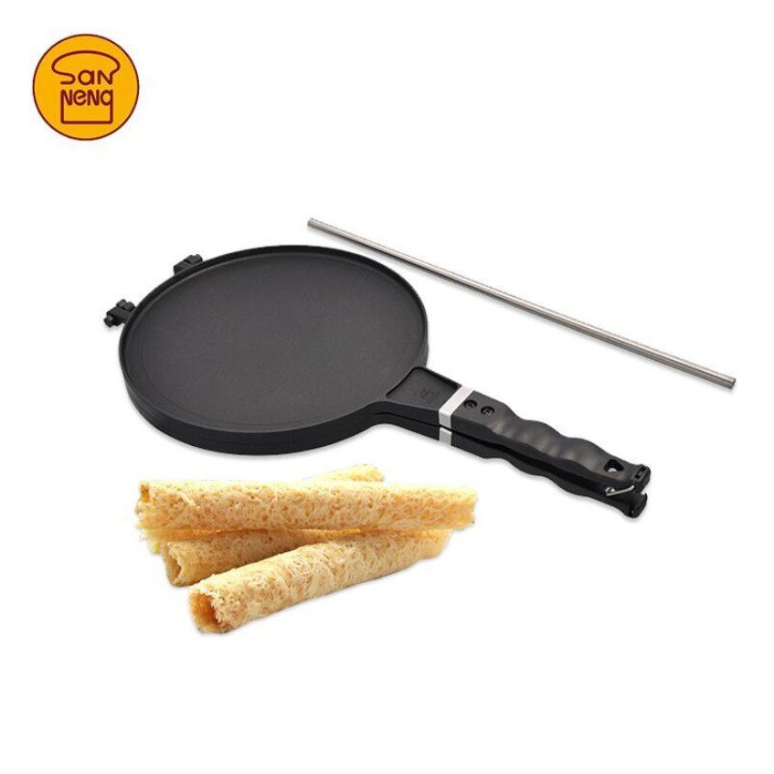 【嚴選SHOP】【SN4971】台灣製 三能 蛋捲模 送1支原廠不銹鋼捲棒 可麗餅 潤餅 煎蛋鍋 蛋捲器 蛋捲機 春捲模