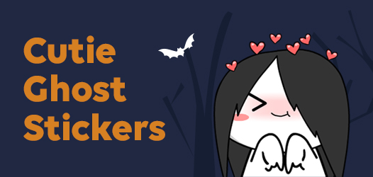 Cutie Ghost Stickers