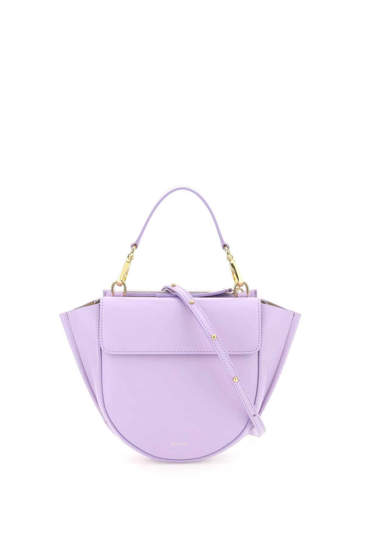 WANDLER HORTENSIA MINI LEATHER BAG OS Purple Leather