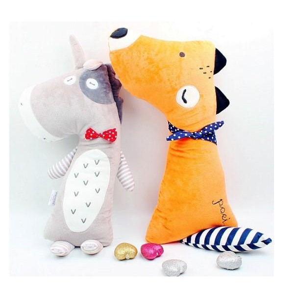 SK102 狐狸/小驢 安全帶靠枕 動物可愛卡通抱枕 尺寸：29cm*46cm 日本熱銷-汽車安全帶護套-新款 材質:(棉)規格：約(29cm*46cmCM)我們一直想用最大的努力為您呈現我們最優質的