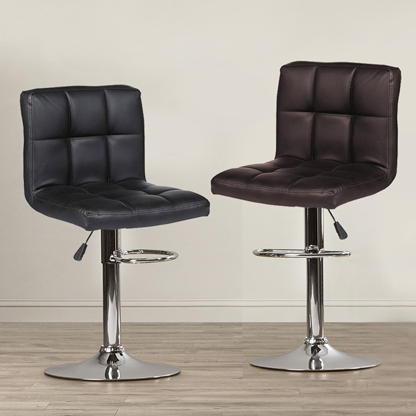 FDW【B06】免運現貨平日24H出貨*舒適格紋靠背吧檯椅/高腳椅/吧台椅/工作椅/餐椅/餐廳酒吧