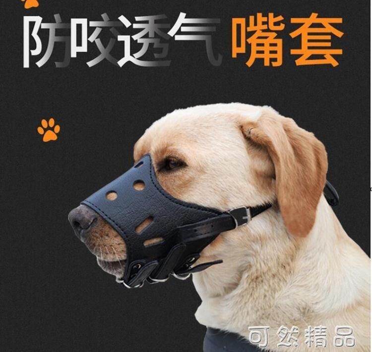 狗狗嘴套口罩防咬防叫防亂吃大型犬止吠器可喝水金毛寵物狗罩狗套