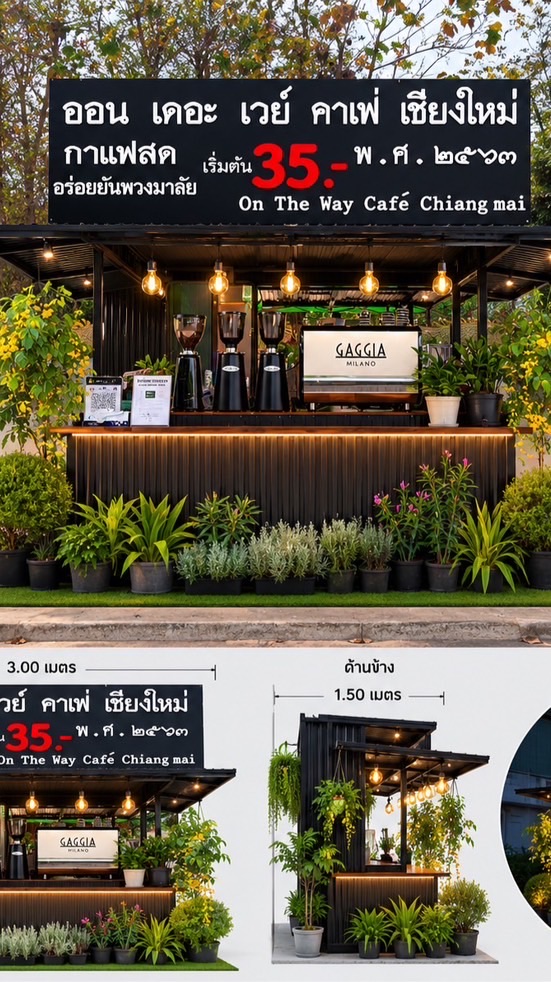 ออน เดอะ เวย์ คาเฟ่ เชียงใหม่ สาขามหาโพธิ์