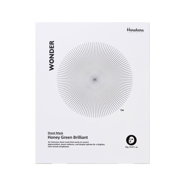 HARUHARU奇跡活氧高效亮白蜂蜜綠茶美白面膜(5入)