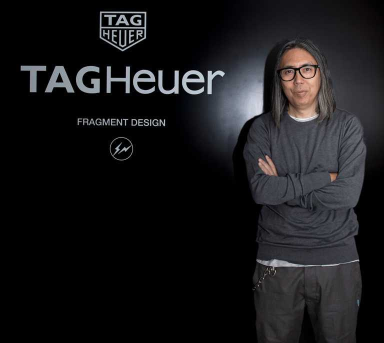 日本時尚設計師藤原浩跨界主理的個人品牌Fragment Design，與TAG HEUER聯名全新限量賽車錶款。（圖╱TAG HEUER提供）