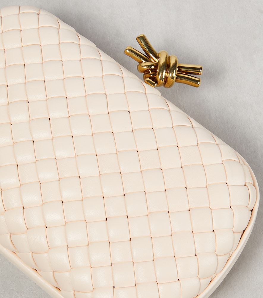 Bottega Veneta Knot leather clutch