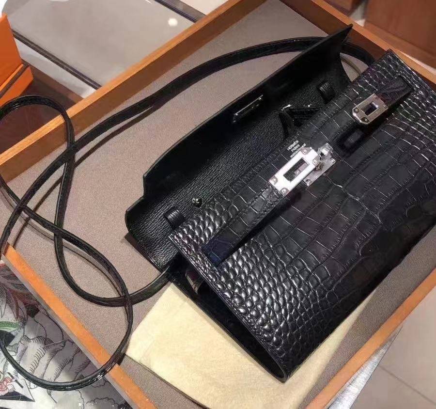 愛馬仕Hermes Kelly to go 黑銀 霧面